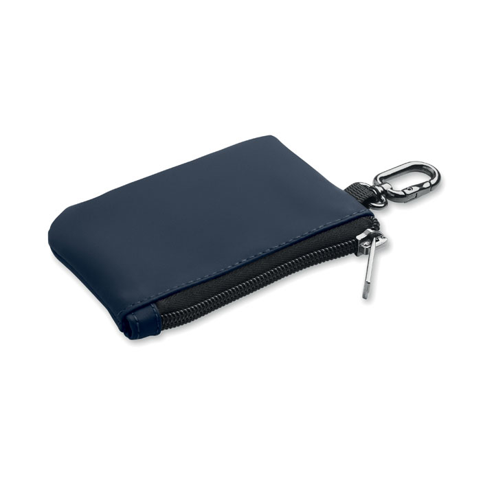 Porte-monnaie personnalisable avec mousqueton Guardo Bleu marine
